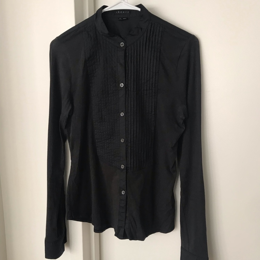 THEORY Button Down with detail